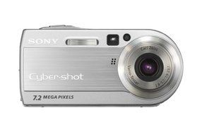 Sony DSCP150 7MP Digital Camera with 3x Optical Zoom (Silver) N7