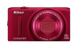 Nikon COOLPIX S9500 digital camera optical zoom 22 times the Wi-Fi-enabled Red Velvet S9500RD N9