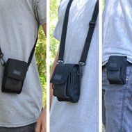 Compact Sports Action Video Camera Case w/ Belt Loop , Adjustable Shoulder Strap &amp; Durable Nylon Exterior by USA... N5