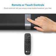 TaoTronics TT-SK15 Sound Bar Wired and Wireless Bluetooth Audio with 2.0 Channel, 40 Watt Speaker, 2 Passive Radiators... N4