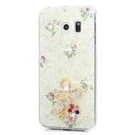 YOKIRIN Galaxy S6 Edge Case, 3D Handmade Luxury Crystal Rhinestone with TWO Cute Hairy Ice... N26