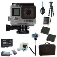 GoPro HERO4 Black with Camera HD Camcorder With 2 Replacment batteries and charger + Deluxe Carrying Case + Tripod...