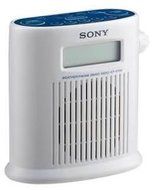 New Sony Shower Am Fm Weather Band Radio 20 Station Presets Built-In Digital Clock Antennas