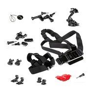 Lightwish - 18 in 1 Essential Outdoor Sport Accessory Kit For GoPro Hero4 Silver Black Hero 4 3+ 3 2 Session N2