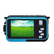 SSstar FHD 1080p Waterproof Digital Video Camera Double Screens 2.7 Inch Front LCD with 1.8 Inch Camera Easy Self... N3