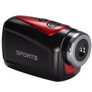 1.3MP Image Sensor 1080P HD 0.39" LCD 90-Degree Wide Angle Lens Sports Action Video Camcorder - Black + Red N5