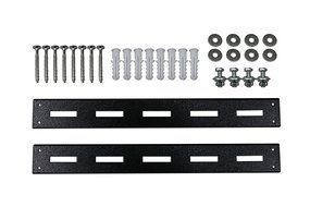 Elite Screens 12" Wall and Ceiling Hanging L-Brackets for Manual/Spectrum/VMAX2 series, Black... N16