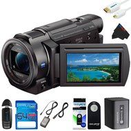 Sony FDR-AX33 4K Ultra HD Handycam Camcorder + 64GB Pixi-Basic Accessory Kit