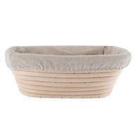 Gsha Rectangle Rattan Banneton Bread Proofing Basket Brotform W/Removable Lining Tool N5