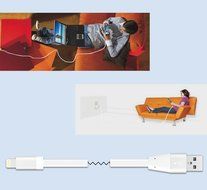 Unique Heavy Flat Charging Cable, Charger(TM)[2pcs 10ft]High Speed Data Transfer Cable For iPhone 6S 6S Plus iPhone... N25
