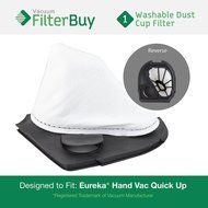 Eureka Quick Up Washable Dust Cup DCF-11 Filter, Part #'s 39657, 62558A. Designed by FilterBuy to fit Eureka Vacuum...