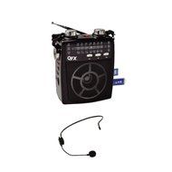 QFX Portable Pa system USB/SD and AM/FM/SW1-6 Radio 8 Band Radio- Black consumer electronics