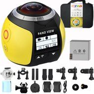 GBD Wireless 360 Degree Panoramic Camera 3D VR Live Video Full View Action Sports Camera with WiFi Waterproof... N19