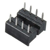 60pcs 8 Pin DIP IC Sockets Adaptor PCB Solder Type Connectors Plugs. N7