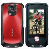 Sony MHS-TS22 Red Bloggie Sport Rugged HD Camcord N5