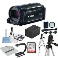 Canon Vixia HF R600 Camcorder High Definition Deluxe Bundle, Includes BP718 Replacement Battery, 32GB High Speed... N2
