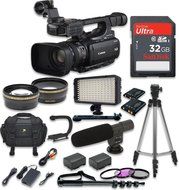 Canon XF100 Professional Camcorder 10x HD Video lens, Compact Flash (CF) Recording 2pcwith Sandisk 32GB High Speed...