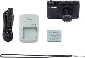 Canon PowerShot S200 - Digital camera - compact - 10.1 Mpix - 5 x optical zoom - Wi-Fi - black N3