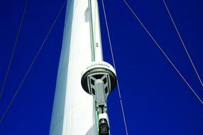 Seaview Mast Mount for 18" Radar Dome, White N3