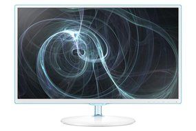 Samsung Simple LED 27-Inch Monitor, White with Blue TOC Finish N4