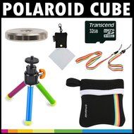 Polaroid Deluxe STARTER KIT For The Polaroid Cube, Cube+ Video Action Camera - Great Add On Package