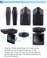 Greenery &reg; 2.5 Inch TFT LCD Screen Display HD Cycle Recording Car DVR Video Cam Recorder Blackbox with 120 Degree... N4