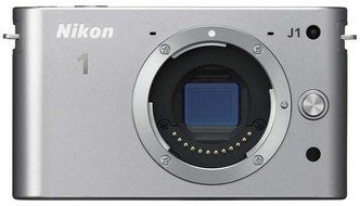 Nikon 1 J1 10.1 MP HD Digital Camera Body Only (Silver)