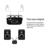 Bluetooth 4.1 Audio Receiver, Wireless Audio Adapter (APTX, NFC-Enabled) with Dual Aux 3.5mm Output and Handsfree... N4