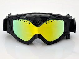 Skiing Goggles with Built-in Sports Action Camera Featuring 720p HD Resolution Recoding and a Cool 130 Degree... N9
