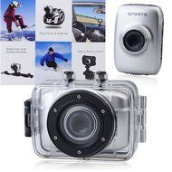 Sports Action Camcorder with 4X Zoom 1.3 Mega Pixels CMOS 2.0inch LCD Display-Silvery N4