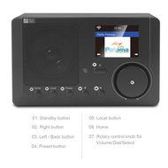 Ocean Digital Internet Radio WR-210CB Color Display WiFi Bluetooth Wireless Multimedia Speaker Music Media Player... N2