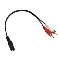RCA to 3.5MM, VCZHS 2 x RCA Male to 1 x 3.5mm Stereo Female, Y-Cable (Pack of 2) N12