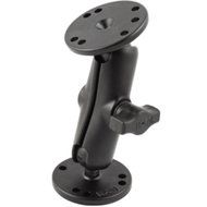RAM Mount 1 Ball Double Socket Arm w/2 2.5 Round Bases - AMPS Hole Pattern consumer electronics