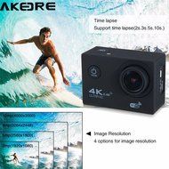 AKEDRE&reg; Sports Action Camera 2.0 " Black Mini Full HD 1080p 12mp Wifi 140&deg; Wide Angle Waterproof Shockproof Helmet... N15