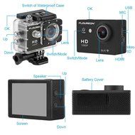 Floureon Y8-P Waterproof Wireless Mini WiFi Action Sports Camera 2.0 Inch LCD Display H264 1080P HD 12Mp TV PC... N2
