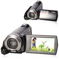 2.7" TFT LCD 720P HD COMS Sensor 16x Digital Zoom DIS Anti-shake Digital Video Camera - Black N6