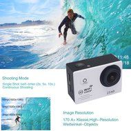 Mcoplus 2.0 Inch 30m Waterproof Wifi Action Sports Camera SJ7000 1080P 170 Degree Wide Angle Lens Helmet HD Sports... N7