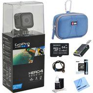 GoPro HERO4 Action Camera Ready for Adventure Bundle Includes GoPro Hero 4, 64GB Micro SDXC Memory Card, Case,... N3