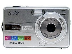 SVP XThinn 12 VX Silver 12MP Digital Camera/Camcorder N9