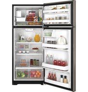 GE GIE18GCHSA 17.5 Cu. Ft. Silver Top Freezer Refrigerator - Energy Star N4