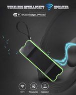 [Waterproof IPX7] BOOMER VIVI Portable Wi-Fi Speaker Enhanced Bass Wireless Multi-Room Sound 10Watt Powerful Dynamic... N9