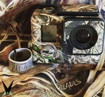 Camo Skin Housing Armor for GoPro Hero 3+ - Mossy Oak Duck Blind