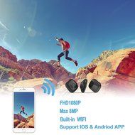 Matego 1080P FHD Action Shot Camera Wi-Fi Wireless Live Waterproof Helmet Camera Compatible With IOS And Android... N3