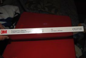 3m Transparency Film CG 3710 Color Laser Printers Copiers 50 Sheets N2