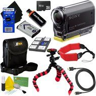 Sony HDR-AS20 Action Video Camera with Built-in Wi-Fi, NFC &amp; Full HD 1080p Video (International Version) + NP-BX1...
