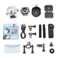 Fxexblin Waterproof Wireless 4K 360 Degree Action Panoramic Camera Sports Action VR 3D Panorama Camera with WiFi... N8