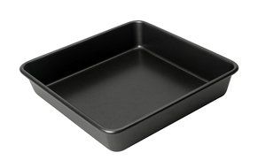 Swift Bakers Pride 23 x 23 x 5 cm Professional Non-Stick Square Cake Pan, Steel Grey