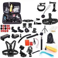 YFY 56-In-1 Basic Outdoor Sports Accessories Kit for GoPro Hero Cameras,SJ Cam, Xiaomi Yi,Sport Acion Camera N4