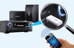 GBSELL USB Wireless Handsfree Bluetooth Audio Music Receiver Adapter for iPhone 4 5 Mp4 N12