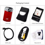 MARVUE V80 FHD Digital Video Recording 1080P Camcorder Blue-Ray Touch Button 3.5 Inch HD Screen (RED) N3